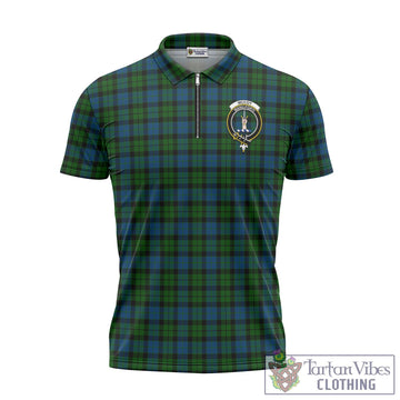 McCoy Tartan Zipper Polo Shirt with Family Crest Unisex - Tartan Vibes Clothing