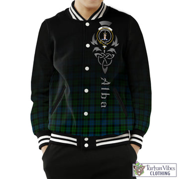 McCoy Tartan Baseball Jacket Featuring Alba Gu Brath Family Crest Celtic Inspired Unisex - Tartan Vibes Clothing