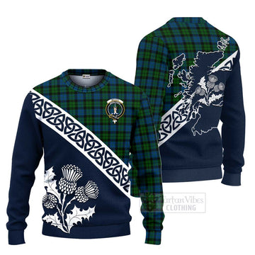 McCoy Tartan Ugly Sweater Featuring Alba Gu Brath Family Crest Celtic Inspired Unisex - Tartan Vibes Clothing