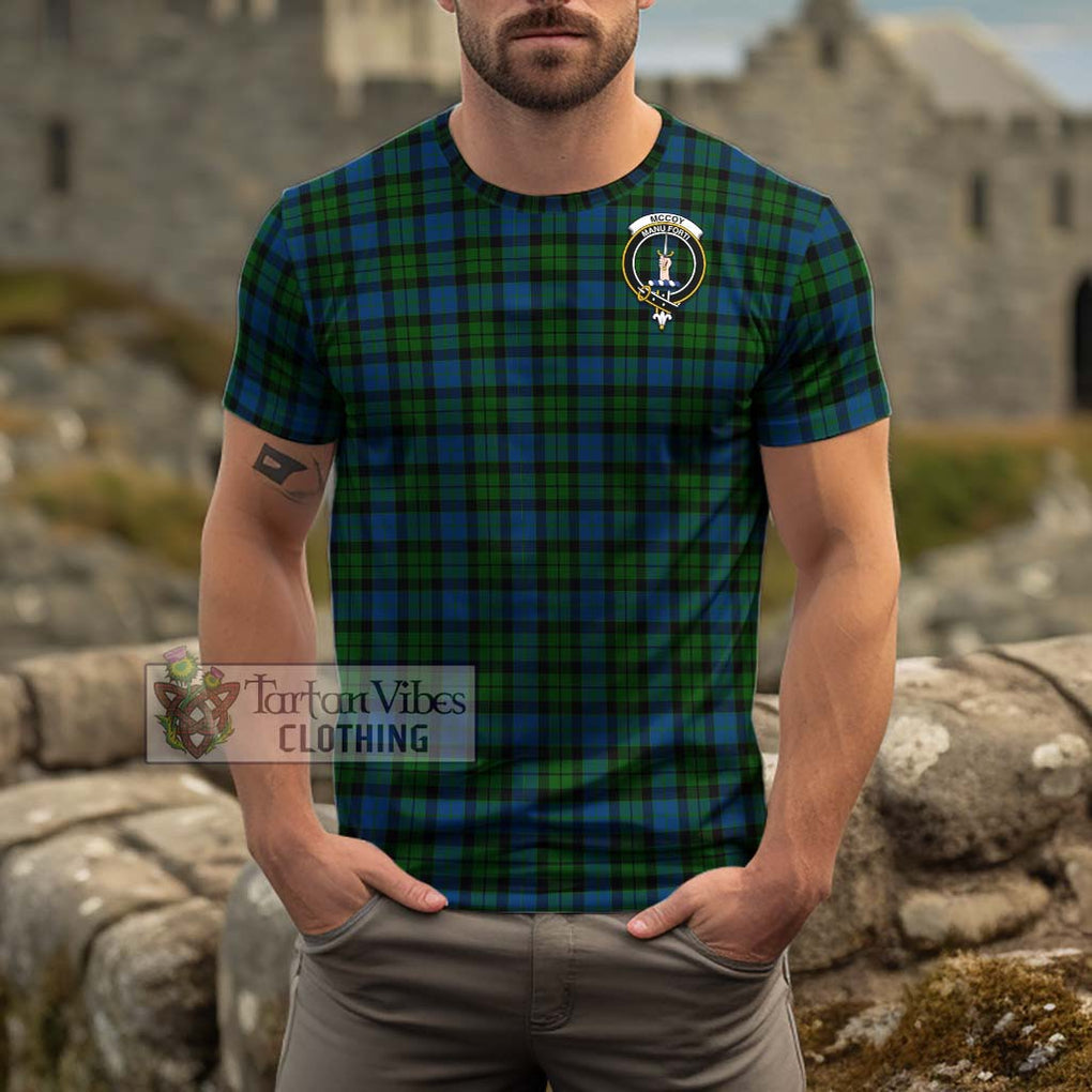 McCoy Tartan Cotton T-Shirt with Family Crest Kid's Shirt - Tartan Vibes Clothing