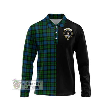 McCoy Tartan Long Sleeve Polo Shirt with Family Crest and Half Of Me Style Unisex - Tartan Vibes Clothing