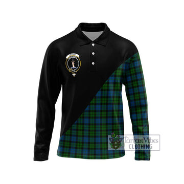 McCoy Tartan Long Sleeve Polo Shirt with Family Crest and Military Logo Style Unisex - Tartan Vibes Clothing