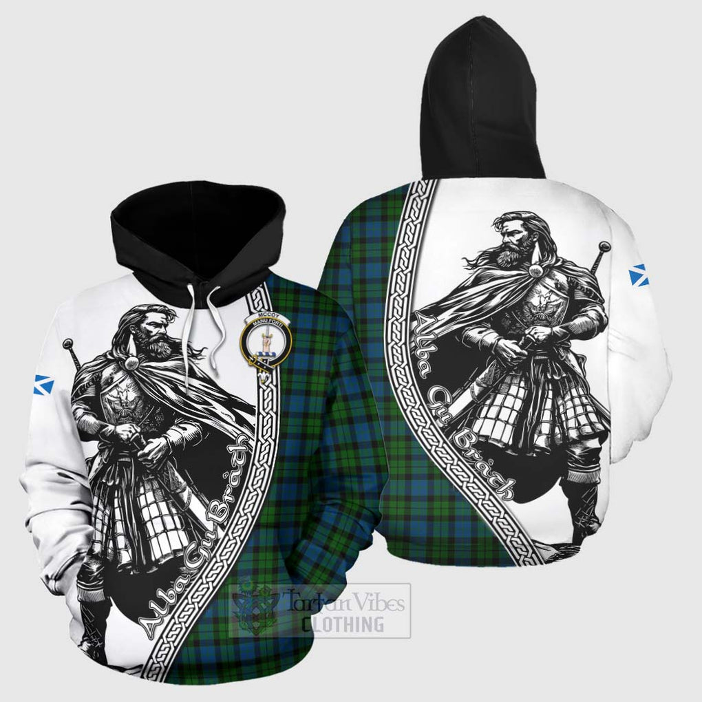 McCoy Tartan Clan Crest Hoodie with Highlander Warrior Celtic Style Zip Hoodie - Tartan Vibes Clothing