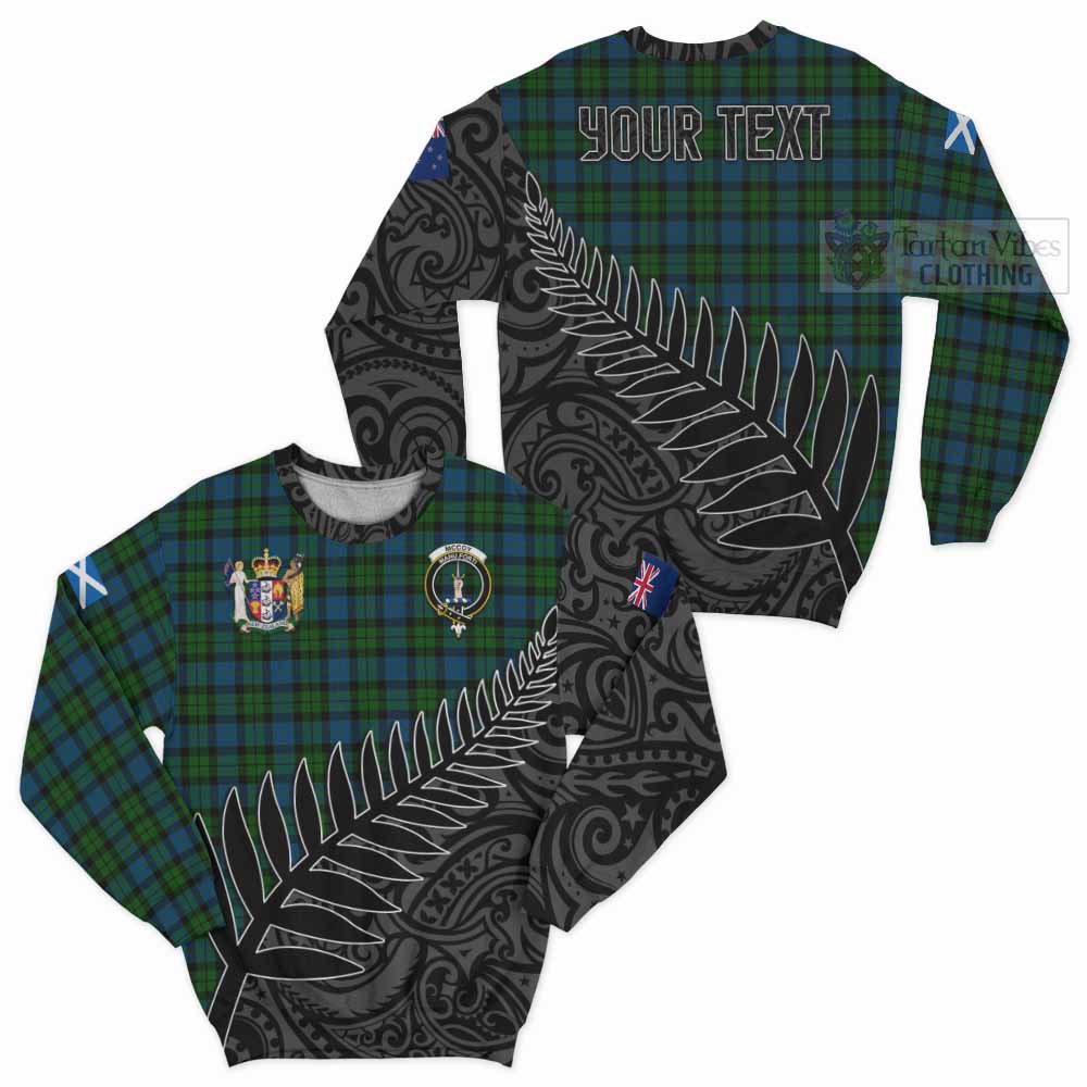 McCoy Crest Tartan Sweatshirt with New Zealand Silver Fern Half Style Unisex - Tartan Vibes Clothing