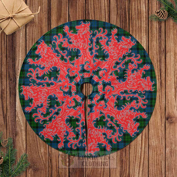 Tartan Vibes Clothing McCoy Tartan Christmas Tree Skirt Lion Rampant Style