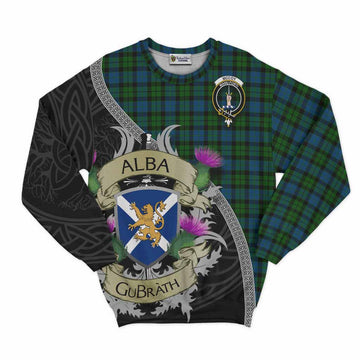 McCoy Tartan Family Crest Sweatshirt Lion Rampant Royal Thistle Shield Celtic Inspired Unisex - Tartan Vibes Clothing