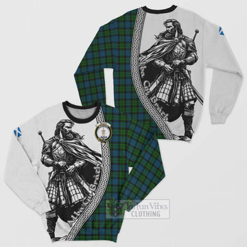 McCoy Tartan Clan Crest Sweatshirt with Highlander Warrior Celtic Style Unisex - Tartan Vibes Clothing