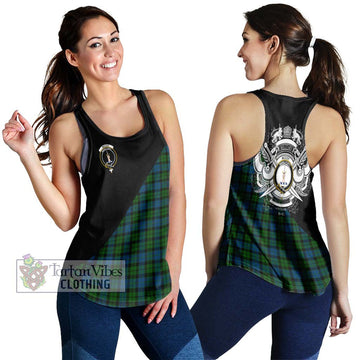 McCoy Tartan Women's Racerback Tanks with Family Crest and Military Logo Style 4XL - Tartan Vibes Clothing