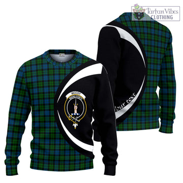 McCoy Tartan Ugly Sweater with Family Crest Circle Style Unisex - Tartan Vibes Clothing