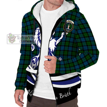 McCoy Tartan Sherpa Hoodie with Alba Gu Brath Regal Lion Emblem Unisex S - Tartan Vibes Clothing