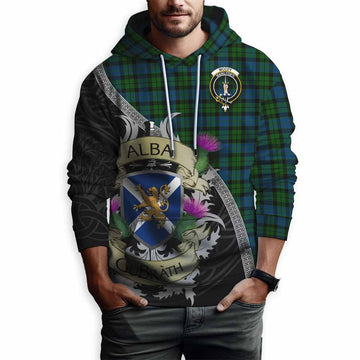 McCoy Tartan Family Crest Hoodie Lion Rampant Royal Thistle Shield Celtic Inspired Pullover Hoodie - Tartan Vibes Clothing