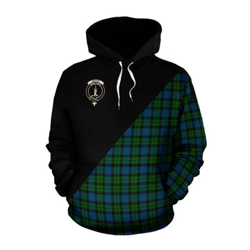 McCoy Tartan Cotton Hoodie with Family Crest and Military Logo Style Pullover Hoodie XS - Tartan Vibes Clothing