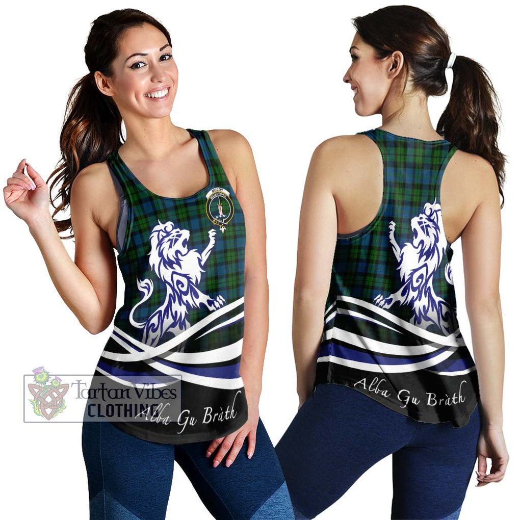 McCoy Tartan Women's Racerback Tanks with Alba Gu Brath Regal Lion Emblem 4XL - Tartan Vibes Clothing