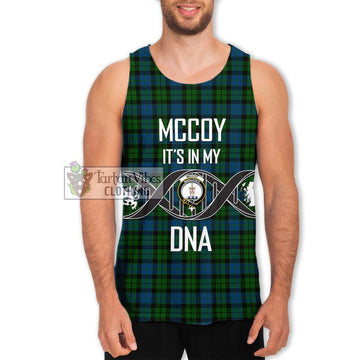 McCoy Tartan Men's Tank Top with Family Crest DNA In Me Style Men - Tartan Vibes Clothing