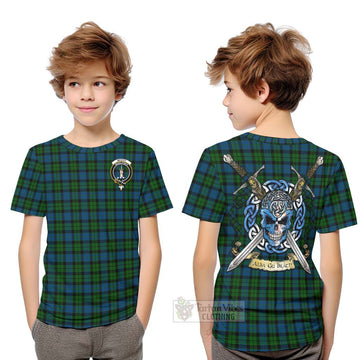 McCoy Tartan Kid T-Shirt with Family Crest Celtic Skull Style Youth XL Size14 - Tartan Vibes Clothing
