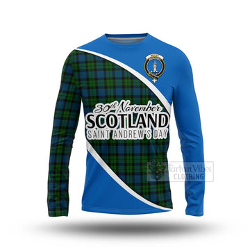 McCoy Family Crest Tartan Long Sleeve T-Shirt Celebrate Saint Andrew's Day in Style Unisex - Tartan Vibes Clothing