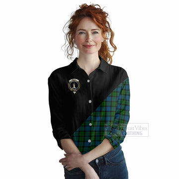 McCoy Tartan Women's Casual Shirt with Family Crest and Military Logo Style Female - Tartan Vibes Clothing