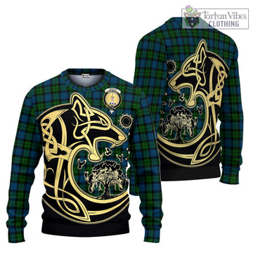 McCoy Tartan Ugly Sweater with Family Crest Celtic Wolf Style Unisex - Tartan Vibes Clothing