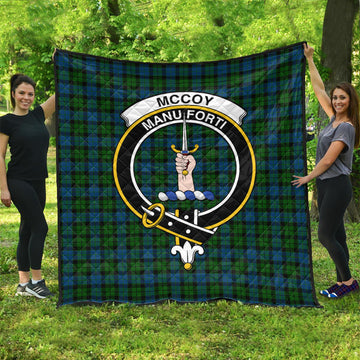 McCoy Tartan Quilt with Family Crest