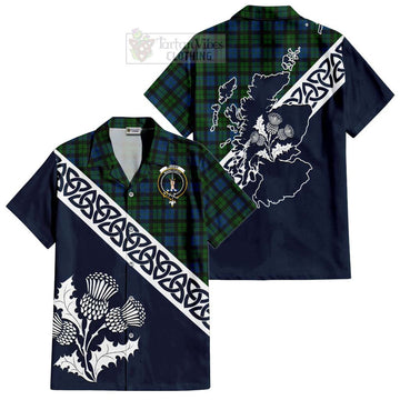 McCoy Tartan Hawaiian Shirt Featuring Thistle and Scotland Map Kid - Tartan Vibes Clothing