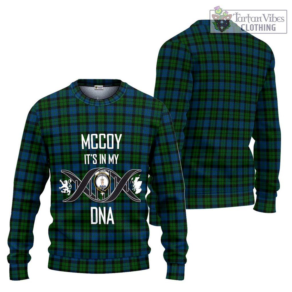 McCoy Tartan Ugly Sweater with Family Crest DNA In Me Style Unisex - Tartan Vibes Clothing