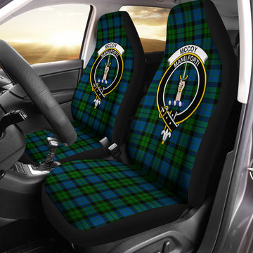 McCoy Tartan Car Seat Cover with Family Crest One Size - Tartan Vibes Clothing