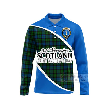 McCoy Family Crest Tartan Long Sleeve Polo Shirt Celebrate Saint Andrew's Day in Style Unisex - Tartan Vibes Clothing