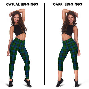 McCoy Tartan Womens Leggings Capri Leggings - Tartan Vibes Clothing