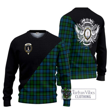 McCoy Tartan Ugly Sweater with Family Crest and Military Logo Style Unisex - Tartan Vibes Clothing