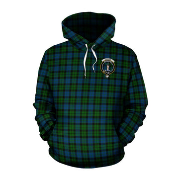 McCoy Tartan Cotton Hoodie with Family Crest and Bearded Skull Holding Bottles of Whiskey Pullover Hoodie XS - Tartan Vibes Clothing