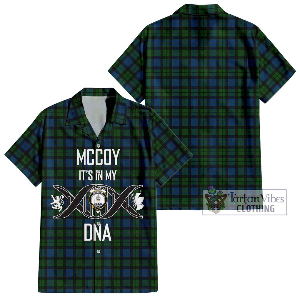 McCoy Tartan Hawaiian Shirt with Family Crest DNA In Me Style Kid - Tartan Vibes Clothing