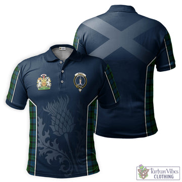 McCoy Tartan Men's Polo Shirt with Family Crest and Scottish Thistle Vibes Sport Style Kid - Tartan Vibes Clothing