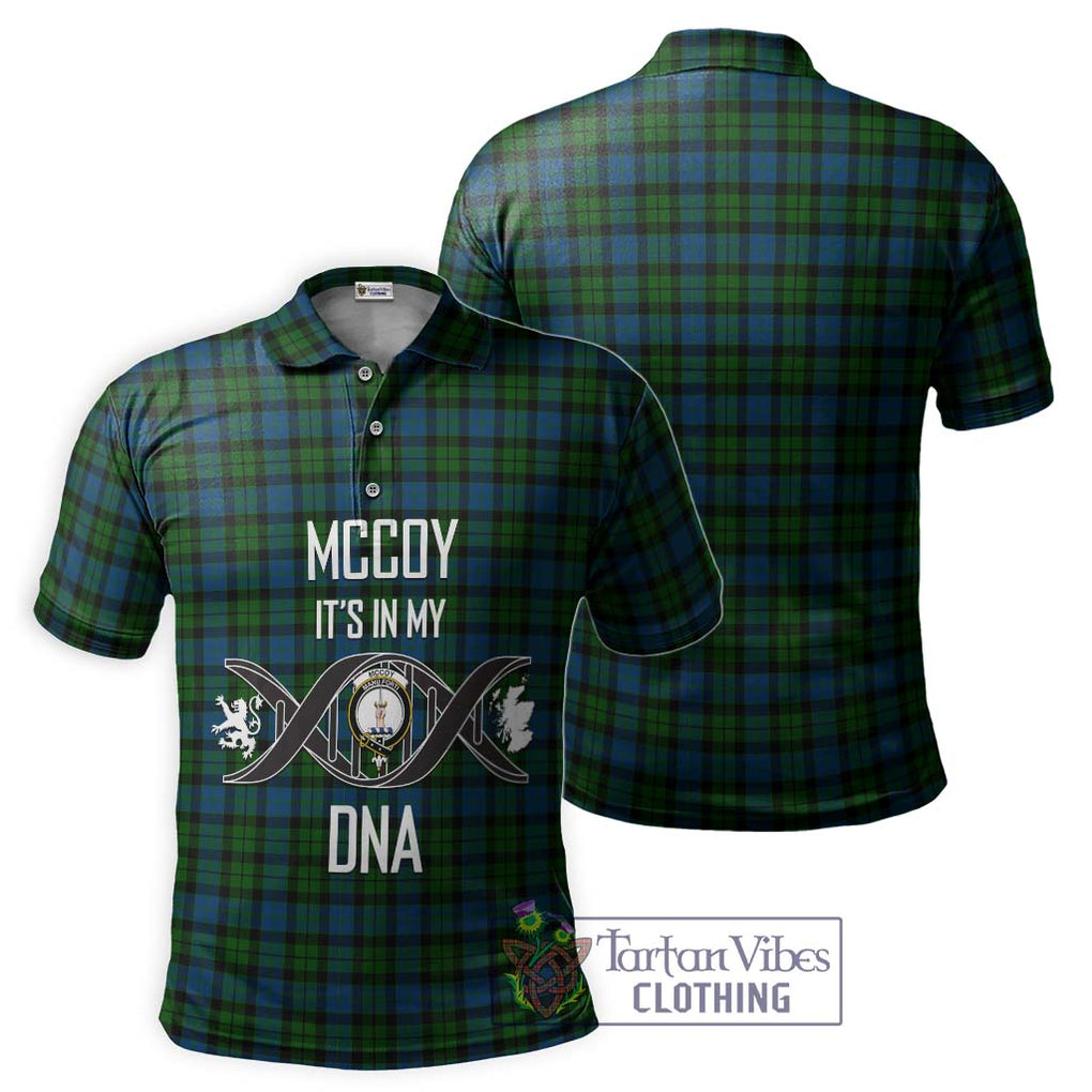 McCoy Tartan Polo Shirt with Family Crest DNA In Me Style - Tartan Vibes Clothing