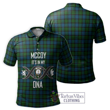McCoy Tartan Polo Shirt with Family Crest DNA In Me Style - Tartan Vibes Clothing