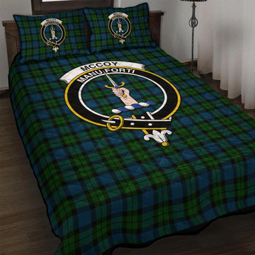 McCoy Tartan Quilt Bed Set with Family Crest