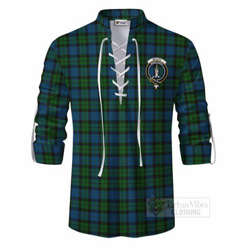 McCoy Tartan Ghillie Kilt Shirt with Family Crest DNA In Me Style - Tartan Vibes Clothing