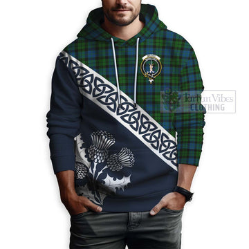 McCoy Tartan Hoodie Featuring Thistle and Scotland Map - Tartan Vibes Clothing