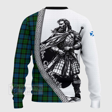 McCoy Tartan Clan Crest Knitted Sweater with Highlander Warrior Celtic Style - Tartan Vibes Clothing