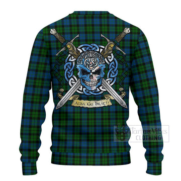 McCoy Tartan Ugly Sweater with Family Crest Celtic Skull Style - Tartan Vibes Clothing