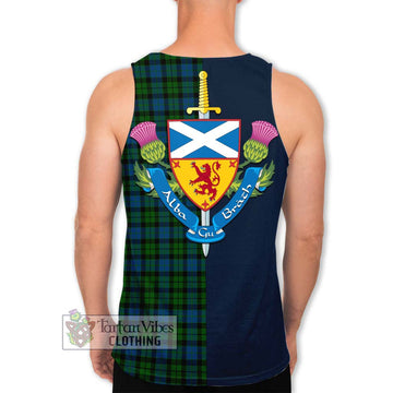 McCoy Tartan Men's Tank Top Alba with Scottish Lion Royal Arm Half Style - Tartan Vibes Clothing