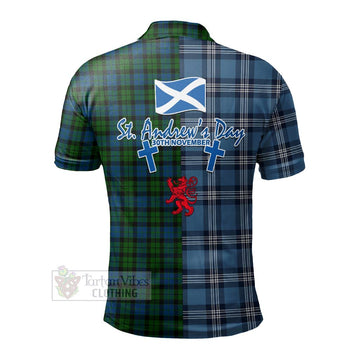 McCoy Tartan Polo Shirt Happy St. Andrew's Day Half Tartan Style - Tartan Vibes Clothing