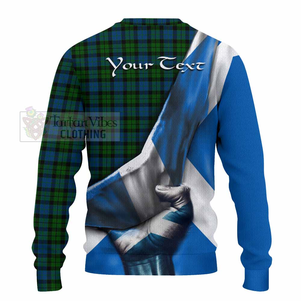 McCoy Tartan Knitted Sweater with Family Crest Scotland Patriotic Style - Tartan Vibes Clothing