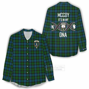 McCoy Tartan Women's Casual Shirt with Family Crest DNA In Me Style - Tartan Vibes Clothing