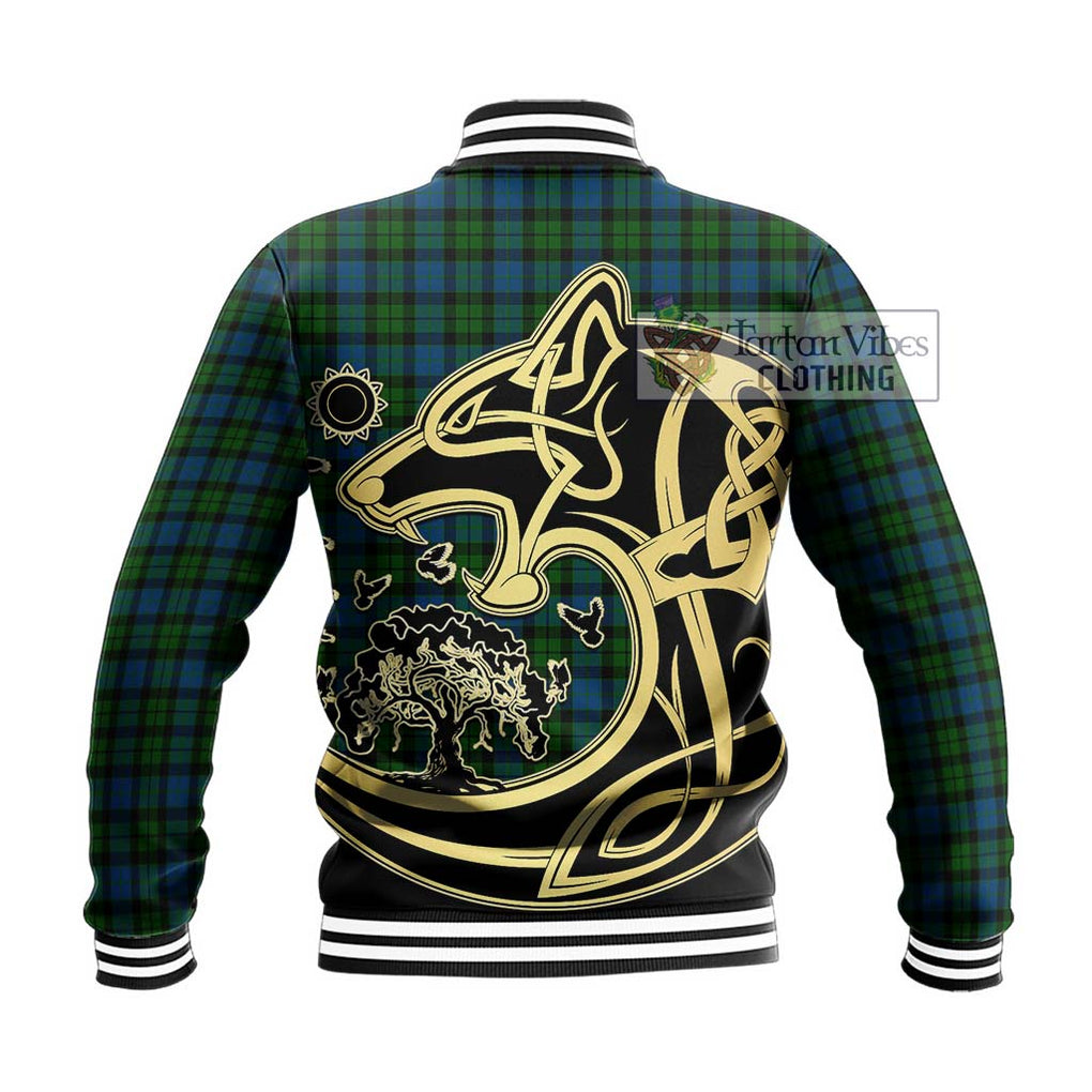 McCoy Tartan Baseball Jacket with Family Crest Celtic Wolf Style - Tartan Vibes Clothing