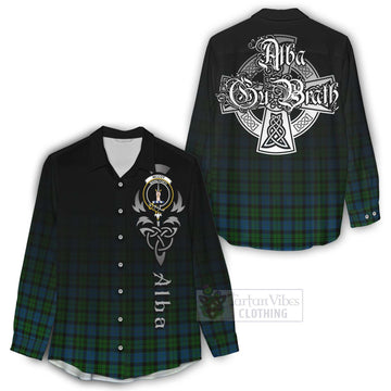 McCoy Tartan Women's Casual Shirt Featuring Alba Gu Brath Family Crest Celtic Inspired - Tartan Vibes Clothing