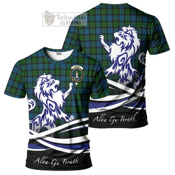 Tartan Vibes Clothing McCoy Tartan Cotton T-shirt with Alba Gu Brath Regal Lion Emblem