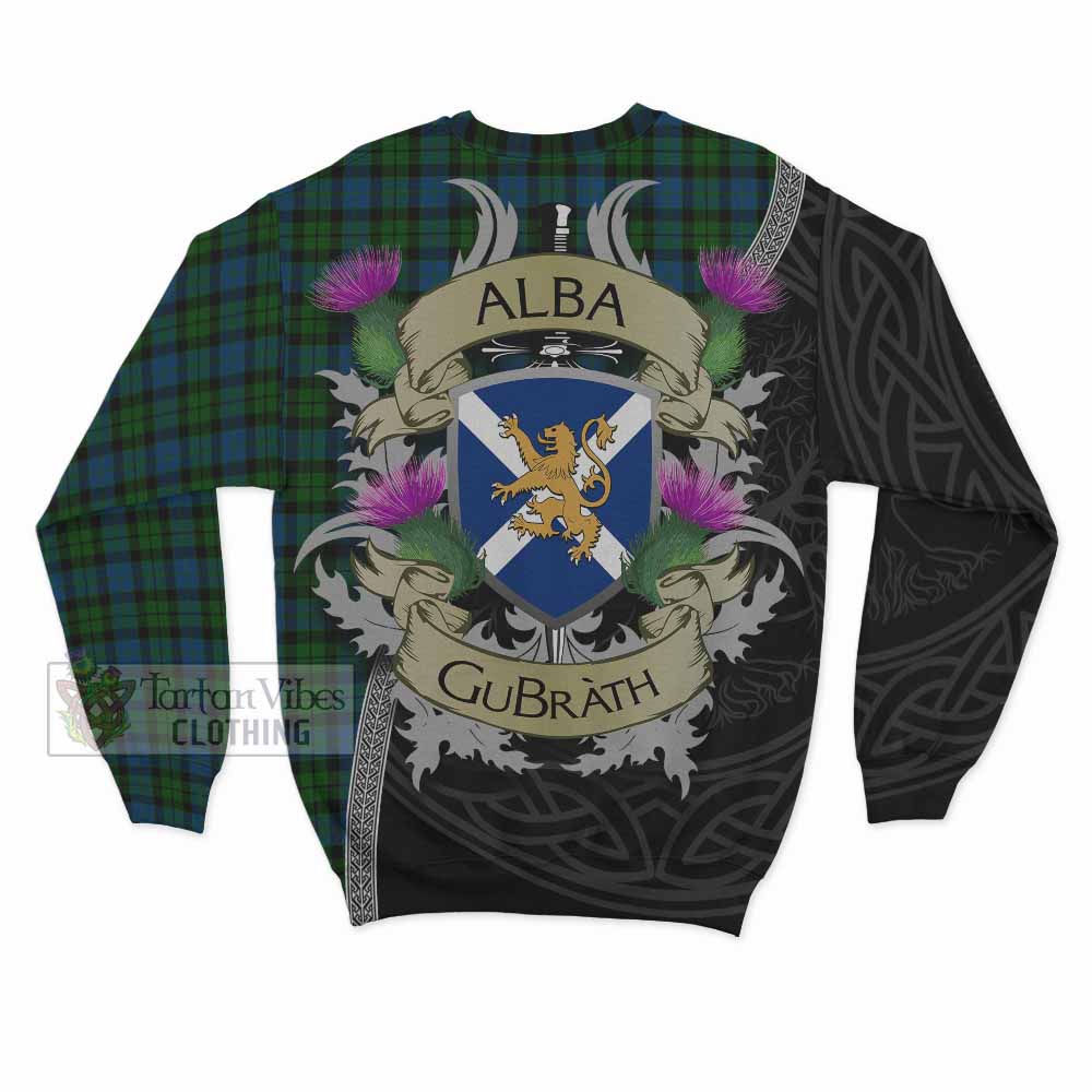 McCoy Tartan Family Crest Sweatshirt Lion Rampant Royal Thistle Shield Celtic Inspired - Tartan Vibes Clothing