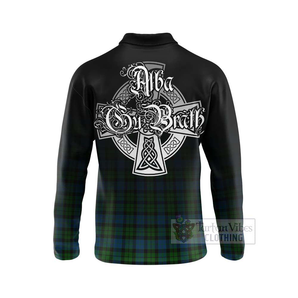 McCoy Tartan Long Sleeve Polo Shirt Featuring Alba Gu Brath Family Crest Celtic Inspired - Tartan Vibes Clothing