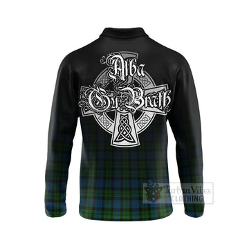 McCoy Tartan Long Sleeve Polo Shirt Featuring Alba Gu Brath Family Crest Celtic Inspired - Tartan Vibes Clothing