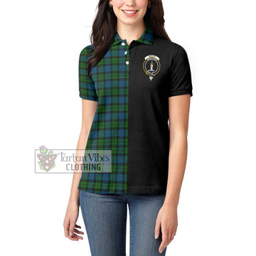 McCoy Tartan Women's Polo Shirt with Family Crest and Half Of Me Style - Tartan Vibes Clothing